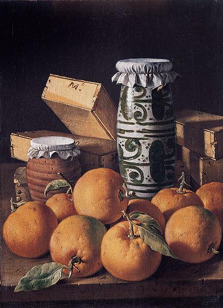 Luis Egidio Melendez Still Life with Oranges oil painting picture